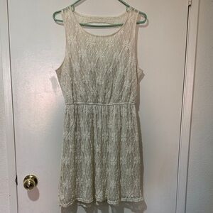American Rag Cream Lace Mini Dress